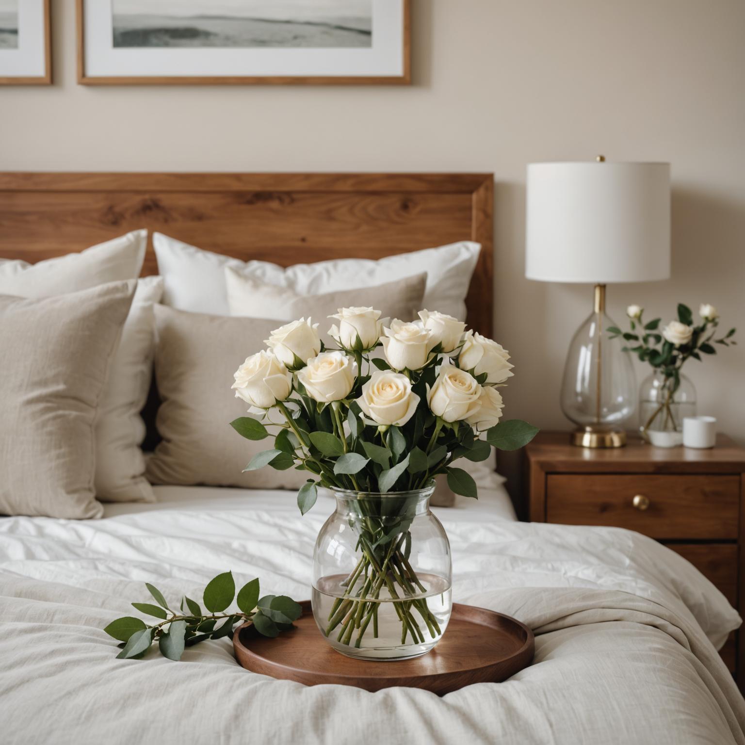Spotless bedroom after a residential clean